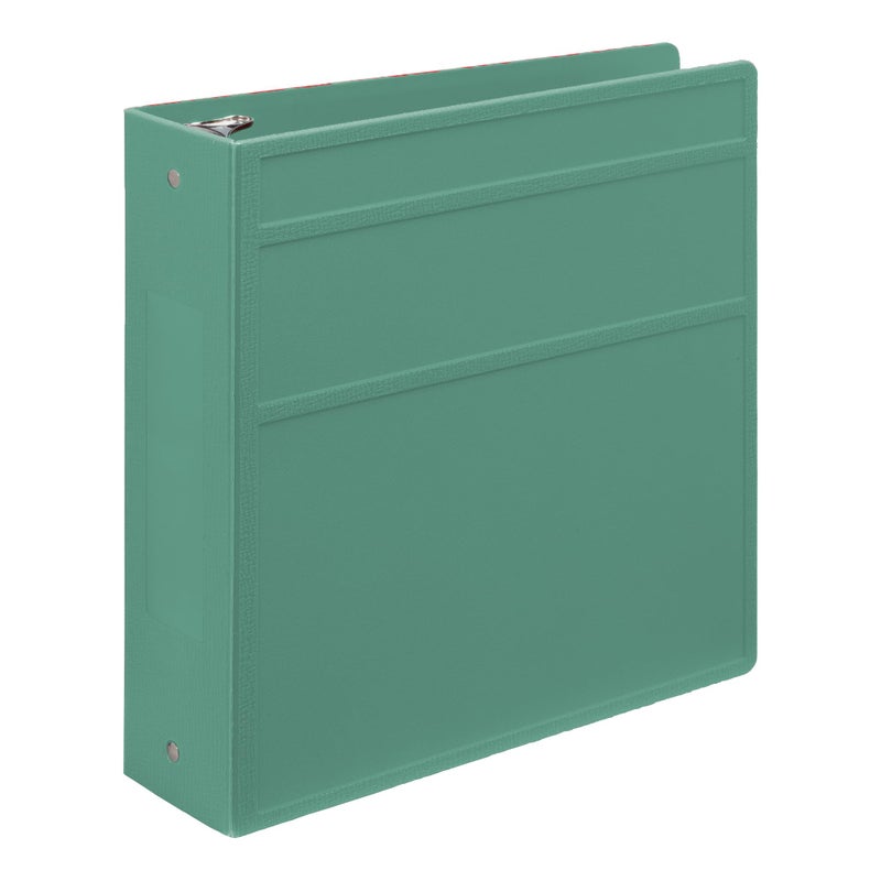 Carstens 3-Inch Heavy Duty 3-Ring Binder - Side Opening, Mint, Durable Plastic, Precision No-Gap Rings, Waterproof Cover, No Pockets, Holds 400 US Letter Sheets, BPA-Free, Made in USA (1748-3R) - Image 1